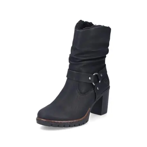 Produktbild: Rieker Damen Klassische Stiefeletten Y2582, Frauen Stiefeletten,Winterschuhe,gefüttert,Boots,Stiefel,Bootee,Booties,schwarz (00),39 EU / 6 UK