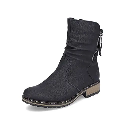 Produktbild: Rieker Damen Klassische Stiefeletten Z6892, Frauen Stiefeletten,Kurzstiefel,uebergangsschuhe,uebergangsstiefel,Boots,schwarz (00),41 EU / 7.5 UK