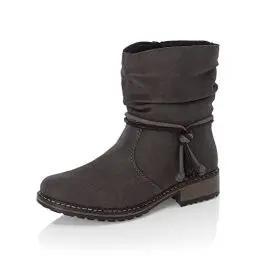 Produktbild: Rieker Damen Klassische Stiefeletten Z6893, Frauen Stiefeletten,uebergangsschuhe,uebergangsstiefel,übergangsschuhe,Boots,grau (45),40 EU / 6.5 UK