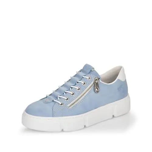 Produktbild: Rieker Damen Low-Top Sneaker N5952, Frauen Halbschuhe,Laufschuhe,straßenschuhe,Strassenschuhe,Sportschuhe,Freizeitschuhe,blau (10),37 EU / 4 UK