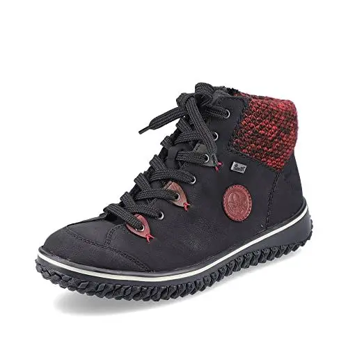 Produktbild: Rieker Damen Low-Top Sneaker Z4219, Frauen Halbschuhe, wasserabweisend, riekerTEX,Sportschuhe,Freizeitschuhe,schwarz Kombi (00),38 EU / 5 UK