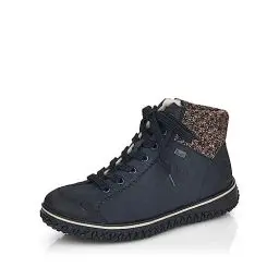 Produktbild: Rieker Damen Low-Top Sneaker Z4243, Frauen Halbschuhe, wasserabweisend, riekerTEX,straßenschuhe,Strassenschuhe,blau Kombi (14),37 EU / 4 UK