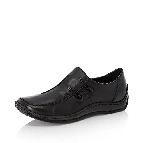 Produktbild: Rieker Damen Low-Top Sneaker L1751, Frauen Halbschuhe,straßenschuhe,Strassenschuhe,Sportschuhe,Freizeitschuhe,Turnschuhe,schwarz (00),42 EU / 8 UK