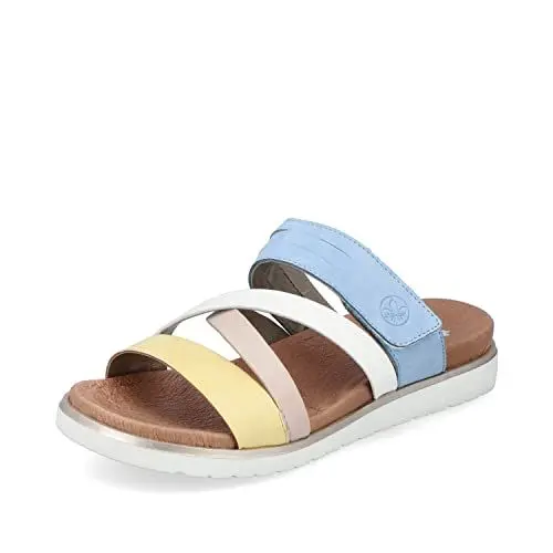Produktbild: Rieker Damen Slipper V5056, Frauen Slip On,Mokassins,Halbschuhe,Slides,Schlupfschuhe,schluepfschuhe,Loafer,Slip-ons,offener,Multi (68),38 EU / 5 UK