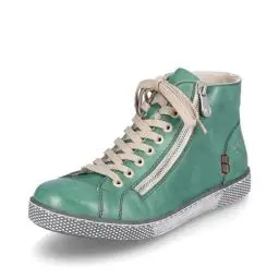 Produktbild: Rieker Damen Sneaker Z1221, Frauen Schnürschuhe, lose Einlage,straßenschuhe,Strassenschuhe,Schnuerung,lace-up Shoes,Low-tie,grün (53),38 EU / 5 UK