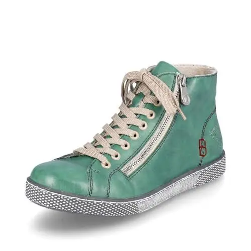 Produktbild: Rieker Damen Sneaker Z1221, Frauen Schnürschuhe, lose Einlage,schnürer,Halbschuhe,Freizeitschuhe,Schnuerschuhe,Schnuerer,grün (53),39 EU / 6 UK