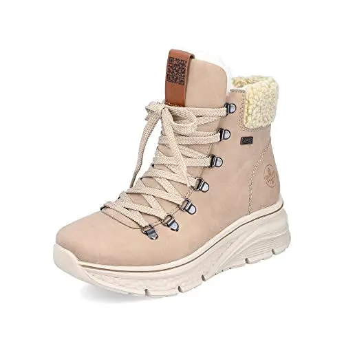 Produktbild: Rieker Damen Winterstiefel 48034, Frauen Stiefel, lose Einlage, wasserabweisend, riekerTEX,schnürstiefel,gefüttert,tex,braun (20),40 EU / 6.5 UK