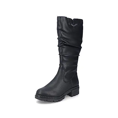 Produktbild: Rieker Damen Winterstiefel 76891, Frauen Stiefel,uebergangsschuhe,Winterboots,Outdoorschuhe,warm,gefüttert,Boots,schwarz (00),40 EU / 6.5 UK