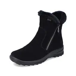 Produktbild: Rieker Damen Winterstiefel L7162, Frauen Stiefel, wasserabweisend, riekerTEX,uebergangsstiefel,uebergangsschuhe,fellboots,schwarz (00),40 EU / 6.5 UK
