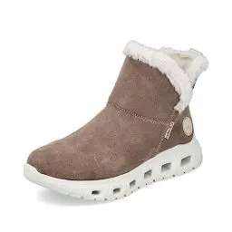 Produktbild: Rieker Damen Winterstiefel M6050, Frauen Stiefel, wasserabweisend, riekerTEX,uebergangsschuhe,Winterboots,fellboots,warm,beige (64),38 EU / 5 UK