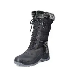 Produktbild: Rieker Damen Winterstiefel P9443, Frauen Stiefel,uebergangsschuhe,Winterboots,fellboots,Fellstiefel,warm,gefüttert,Boots,schwarz (00),39 EU / 6 UK