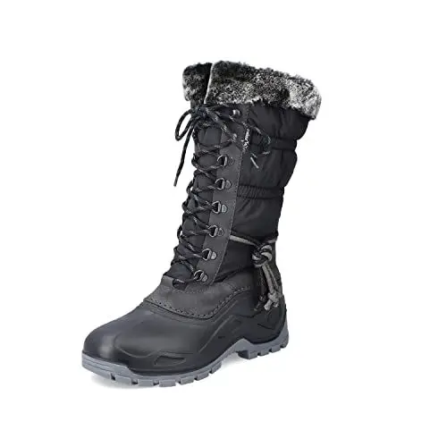 Produktbild: Rieker Damen Winterstiefel P9443, Frauen Stiefel,uebergangsschuhe,Winterboots,fellboots,Fellstiefel,warm,gefüttert,Boots,schwarz (00),39 EU / 6 UK