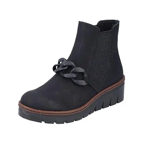 Produktbild: Rieker Damen X9173 Chelsea-Stiefel, Schwarz, 38 EU