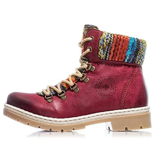 Produktbild: Rieker Damen Y9432 Stiefelette, Rot (Wine/Orange-Multi 35), 39 EU