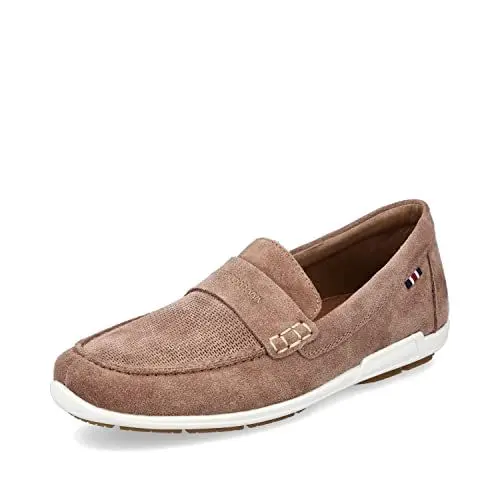 Produktbild: Rieker Herren Slipper 09050, Männer Slip On,Schuhe,Businessschuhe,Anzugschuhe,elegant,Office,büro,Freizeit,Slipper,Mokassins,beige (64),42 EU / 8 UK