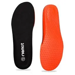 Produktbild: riemot Sport Einlegesohlen für Herren, Komfort PU Foam Schuheinlagen Weiche Einlagen für Sneaker, Laufschuhe, Sportschuhe, Arbeitsschuhe - für Arbeit und Sport - Schwarz 44.5EU