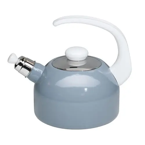 Produktbild: Riess, 0543-065, Flötenkessel Plus, CLASSIC- PURE GREY, Inhalt 2 L, Durchmesser 18.4 cm, Emaille, Induktion