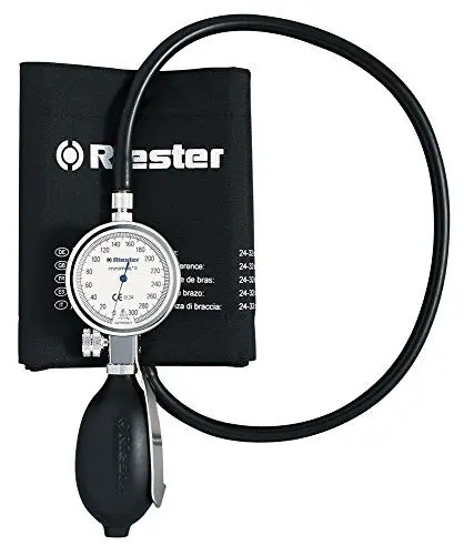 Produktbild: Riester 1312 minimus II, Blutdruckmessgerät, schwarz, Erwachsenen-Klettmanschette