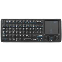 Produktbild: Rii Mini Tastatur Bluetooth mit Touchpad, Wireless Tastatur mit IR-Lernen und Hintergrundbeleuchtung für Android TV Box/Mac/Laptop/Windows/Tablet (DE Layout)