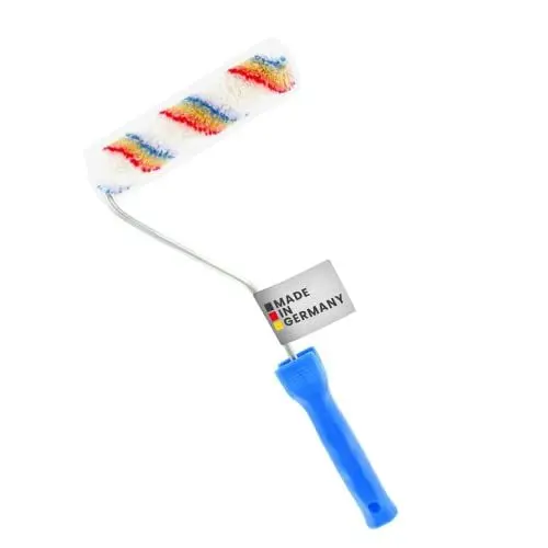 Produktbild: RIKAMA Farbroller | Anti-Spritz-Roller | Malerrolle | Farbwalze | Lackierroller | Malerbedarf | Fassadenroller | Malerwalze | Innen und Außen (4