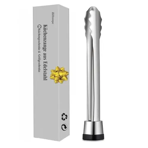 Produktbild: Rilltowpe Küchenzange aus Edelstahl, Grillzange, Elegante Kochzange, Zange Küche für Küche, Geschenke für Männer, Papa, Mama，Ehemann, Ehefrau.