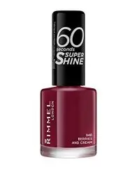 Produktbild: Rimmel London 60 Seconds Super Glanz Nagellack , Berries and cream, 8 ml