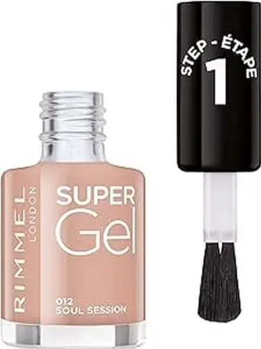 Produktbild: Rimmel London Super Gel von Kate Moss Nagellack Duo Pack, Schatten 12, Soul Session, nude