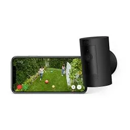 Produktbild: Ring Außenkamera Akku (Stick Up Cam Battery) | Überwachungskamera aussen mit 1080p-HD-Video, WLAN, witterungsbeständig, geeignet für dein Haus & Grundstück | Alexa-kompatible Sicherheitskamera