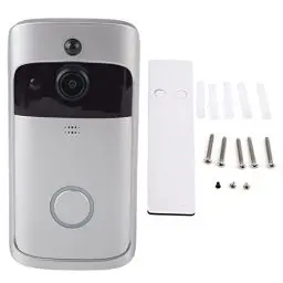 Produktbild: Ring Doorbell Akku Video Türklingel mit Kamera Kabellos Doorbell Akku Smart WiFi Gegensprechanlage Drahtlose Infrarot Türklingel Haustürklingel Klingel und Klingelknopf