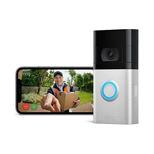 Produktbild: Ring Videotürklingel 3 Akku (Video Doorbell 3)| Türklingel mit Kamera, HD-Video, WLAN, Bewegungserfassung, Nachtsicht, Schnellwechsel-Akkupack| Video-Türsprechanlage für die Haustür, Alexa-kompatibel