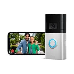Produktbild: Ring Videotürklingel 4 Akku (Video Doorbell 4) | Türklingel mit Kamera, HD-Video, Gegensprechfunktion, Pre-Roll-Videovorschau, akkubetrieben | Video-Türsprechanlage für die Haustür | Alexa-kompatibel