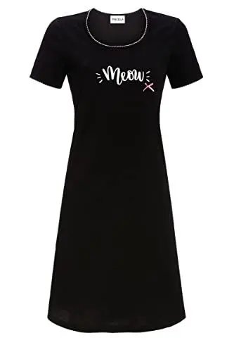 Produktbild: Ringella Damen *Nachthemd mit Motivdruck schwarz 50 3211025,schwarz, 50