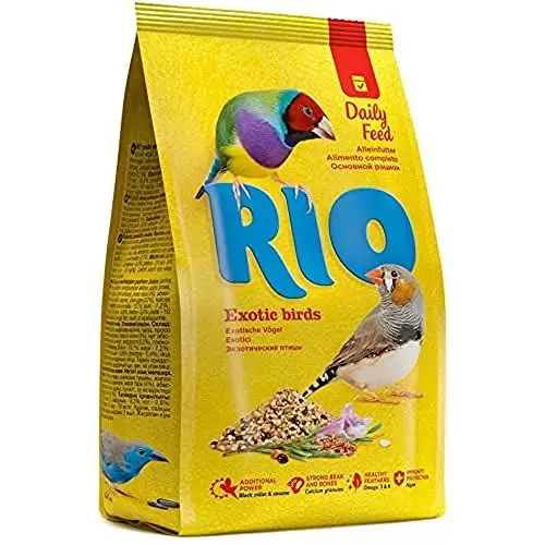 Produktbild: RIO Exotic Birds | 1 kg | Alleinfuttermittel für Bronzemännchen, Astrilden und Zwergweber | Mit gesunden Saaten und Getreidearten | Reich an Nährstoffen für das Wohlbefinden