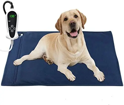 Produktbild: RIOGOO Haustier-Heizkissen groß, 22x 18 Zoll Hunde-Katzen-Wärmekissen Elektrisches Heizkissen für Hunde und Katzen Indoor-Wärmematte mit automatischer Abschaltung (32x20)