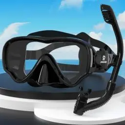 Produktbild: RIOROO Schnorchelset Kinder,Anti-Nebel und Leck Beweis Schwimmbrille,Kinder einfache Atmung Trocken Schnorchel Brille,wasserdichte Schnorchel Brille für Jungen Mädchen und Jugendliche im Alter 4-14