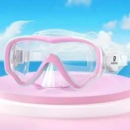 Produktbild: RIOROO Taucherbrille Kinder, Beschlag- Und Auslaufsichere Kind Schnorchelmaske, 180° Panorama High-Definition Kinder Tauchmaske mit Nasenmaske, Geeignet für Jungen und Mädchen im Alter Von 4-14