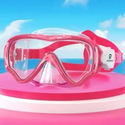 Produktbild: RIOROO Taucherbrille Kinder, Nebel- und Lecksichere Tauchermaske mit Nasenmaske, 180° High-Definition Panorama-Brille, Schwimmbrille für Jungen, Mädchen und Jugendliche im Alter 4-14