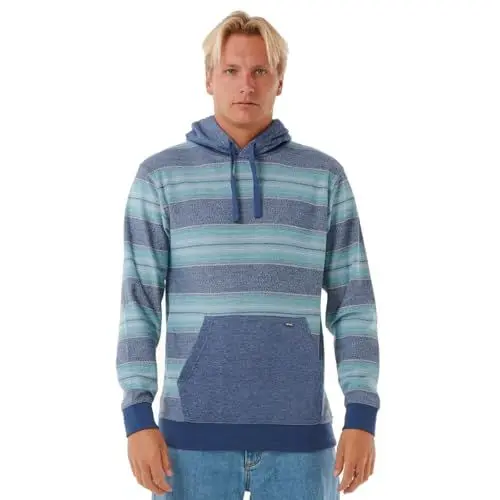 Produktbild: Rip Curl Herren Surf Revival Line Up Hooded Fleece Kapuzenpullover, Verwaschenes Marineblau, Medium