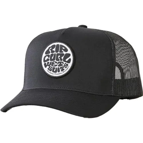 Produktbild: Rip Curl Herren Trucker Hat, Mesh Back Cap Snapback for Men, Adjustable Baseballkappe, Black Icon 241, Einheitsgröße
