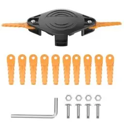 Produktbild: RISELION Unkrautfresser Klingen, Ersatzklingen, Kompatibel mit Black and Decker GH900/912, LST220/201/300, MTC220, MTE912, BESTA510/512 Rasenmäher