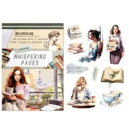 Produktbild: RISYPISY Weihnachten PET/Papier Aufkleber für Journaling, 20 Blätter Buchen Sie Scrapbooking Supplies, 224pcs Aufkleber Supplies Dekoration Journaling Supplies