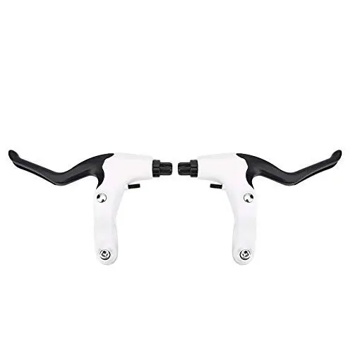 Produktbild: RiToEasysports 1 Paar Fahrradbremshebel, Ultraleichter Fahrradbremssatz aus Aluminiumlegierung für 22-mm-Lenker-Mountainbike (Schwarz und weiß)
