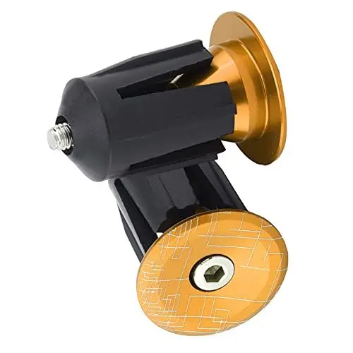 Produktbild: RiToEasysports Fahrrad Lenkerendstopfen, 2 Stück Fahrrad Lenkerendkappen Stopfen für Mountainbike Rennrad Faltrad MTB(Gold) Fahrradzubehör Fahrt