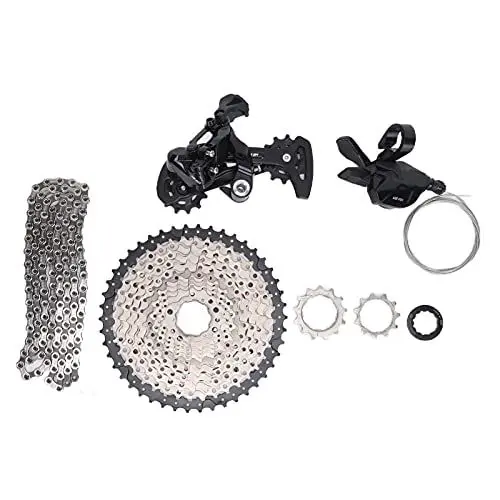 Produktbild: Fahrradreparaturzubehör-Set Inklusive 12-Fach 11-46T Fahrradkassettenfreilauf Daumenschalter Schaltwerk Fahrradkette für Mountainbike