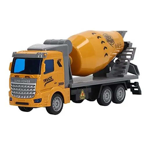 Produktbild: RiToEasysports Pull Back Truck, Zementmischer Im Maßstab 1:48, Spielzeug-LKW, Hohe Simulation, Pull-Back-Auto, Spielzeug, Glänzend, Betrieb, Auto, Spielzeug für Kinder ab 3 Jahren(Flachkopf)