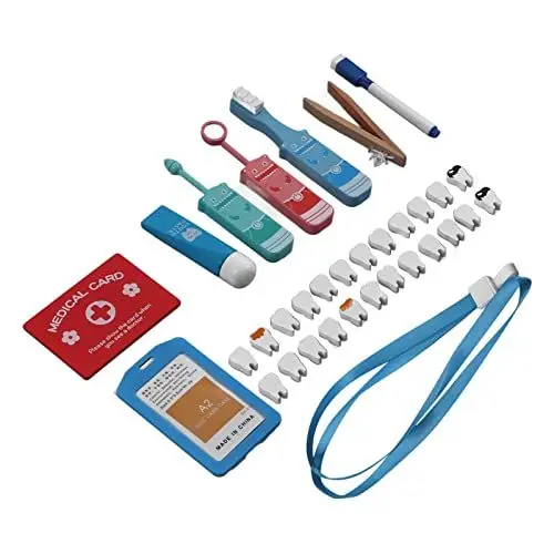 Produktbild: RiToEasysports Zahnarzt Spielzeug, Simulation Kleinkind Arzt Spielzeug Kit Zahnarzt Kit Bildung Montessori Spielzeug für über 3 Jahre Alt Frühschulpuzzlespielzeug Kinderspielzeug