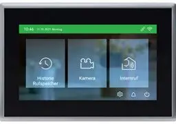 Produktbild: Ritto Gegensprechanlage Video Innenstation, TwinBus IP,7-Zoll HD Monitor für klare visuelle Kommunikation in eleganter weißer Innenstation, Schwarz