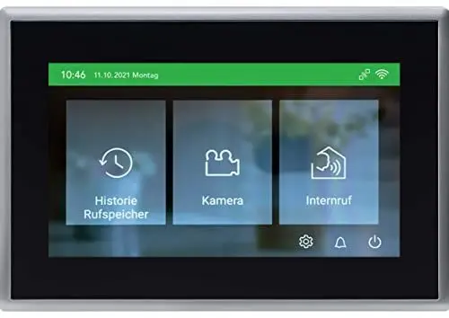 Produktbild: Ritto Gegensprechanlage Video Innenstation, TwinBus IP,7-Zoll HD Monitor für klare visuelle Kommunikation in eleganter weißer Innenstation, Schwarz