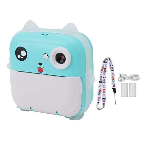 Produktbild: Riuulity Digitaldruckkamera für Kinder, USB mit Videos, 24 MP, Q5, Kinderdrucker, Fotografie, Polaroid, Tragbares Spielzeug, Geschenke, 5 V, 2,4 Zoll, 720 P, 2,4 Zoll Farbdisplay