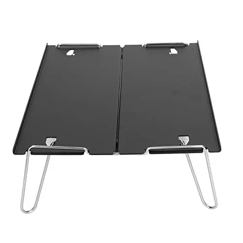 Produktbild: Riuulity Outdoor Tragbarer Aluminium Legierung Ultraleichtes Mini-Klapptisch Zelt Camping Barbecue Multifunktion Aler Picknick Tisch, Faltbarer Camping Tisch Linien Spulen